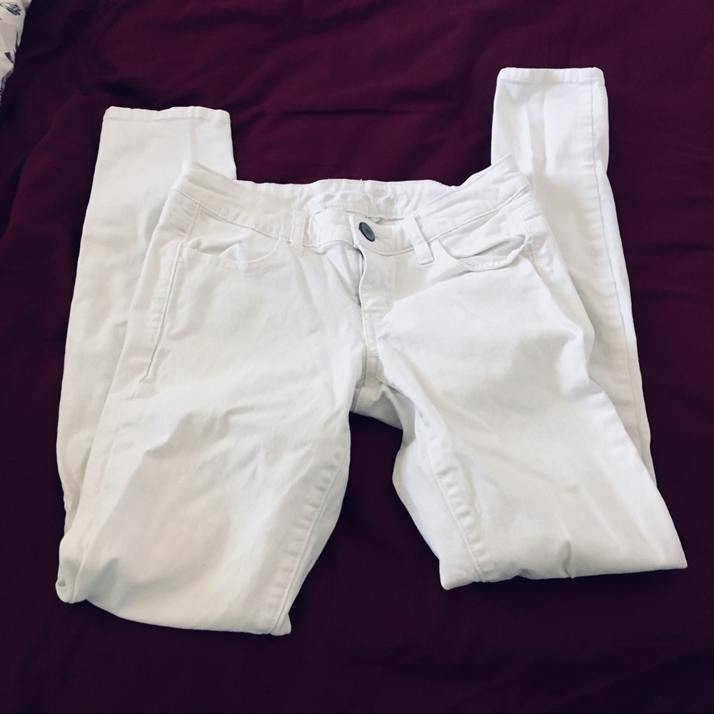 American Eagle White Jeggings